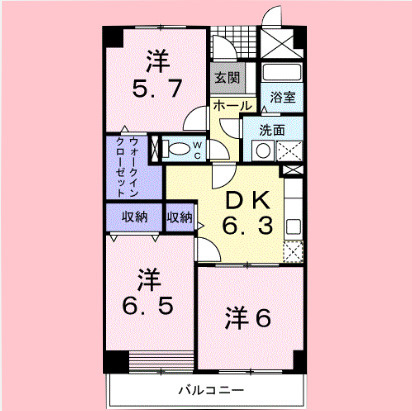 パフィー21　の間取り