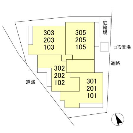 スノードロップ湘南辻堂の区画図