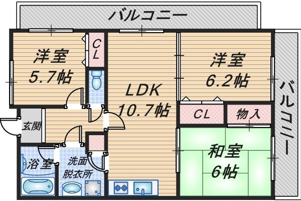 TOC21の間取り