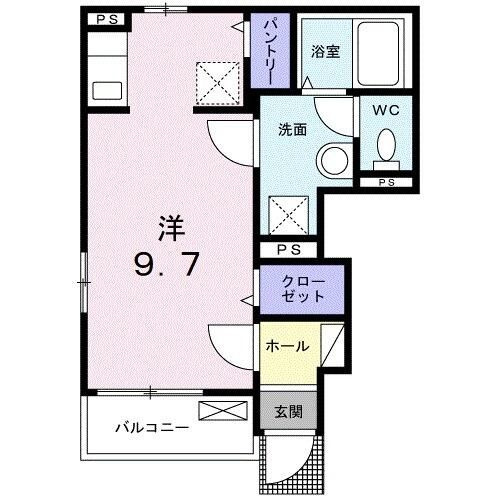 シャン　ド　フルールの間取り|間取りです。