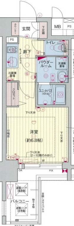 プレサンス錦プレミアムの間取り