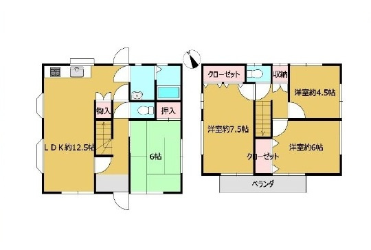 中古戸建　東松山市大字松山2356-243（期間限定現況販売）の間取り