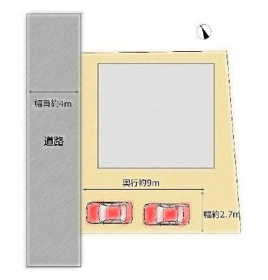 中古戸建　東松山市大字松山2356-243（期間限定現況販売）の区画図