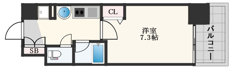レジュールアッシュ梅田イーストの間取り