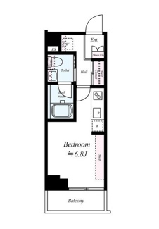 【間取り】 | B CITY APARTMENT SHINAGAWA WEST | 間取りです。