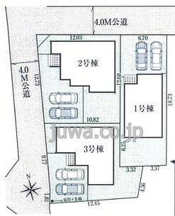 【新築分譲住宅】川越市中台3期の区画図