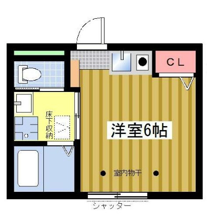 中野区若宮１丁目のアパートの間取り