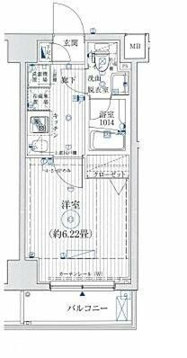 リライア東京イーストレジテンスの間取り|間取りです。