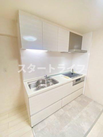 大阪市東淀川区東中島４丁目の賃貸マンションのキッチン