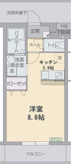 エル・フィネス三島の間取り