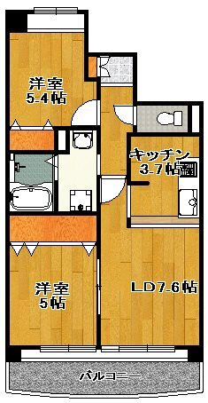 レシェンテ御塚山の間取り