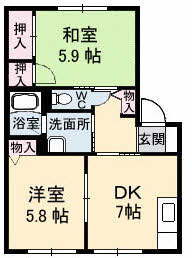 【間取り】 | アンジュウ　デヤ　Ｄ棟