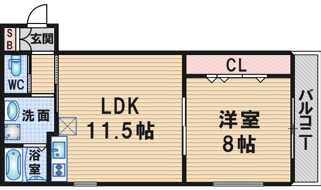 エステート箕輪の間取り