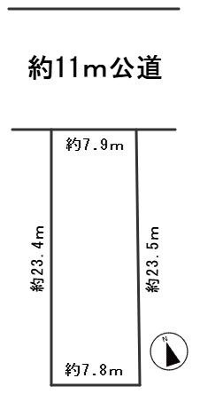 ６７４４９　岐阜市日光町土地の区画図