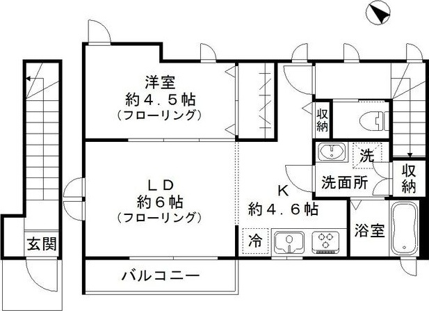 サニーホームズ Ｂの間取り