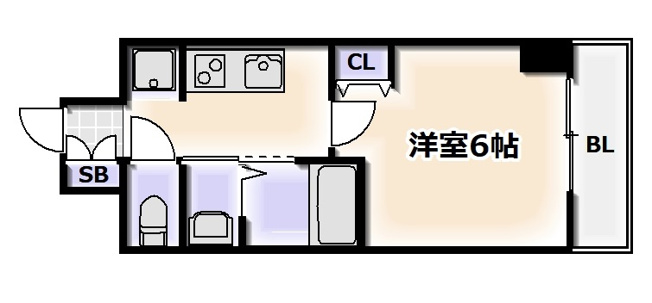 【間取り】 | エステムコート難波サウスプレイスⅦリアン