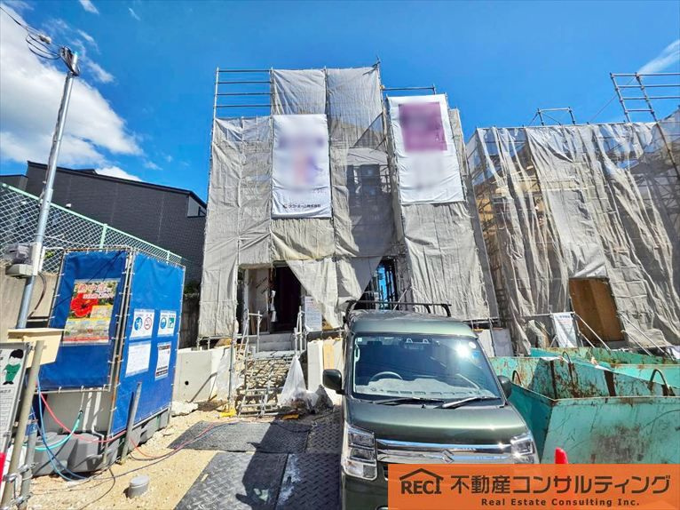 神戸市灘区鶴甲2丁目　新築戸建　1号棟の外観