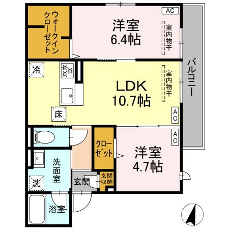 ケルサス湘南台の間取り