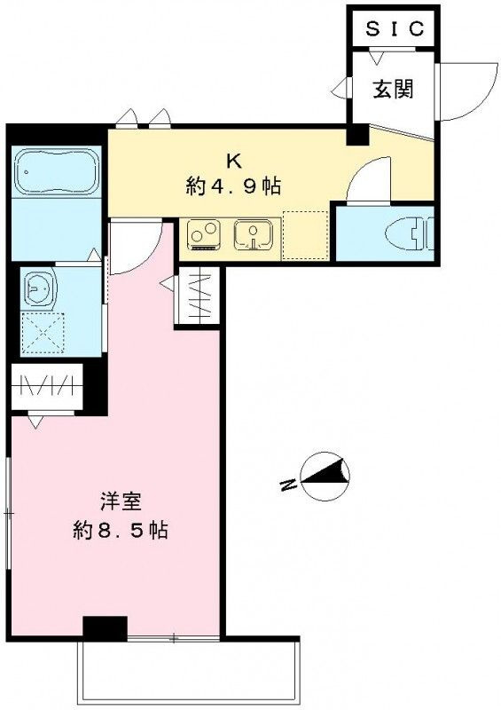 プラージュ桜丘の間取り