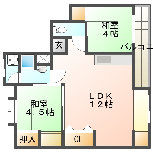 大蔵谷住宅の間取り