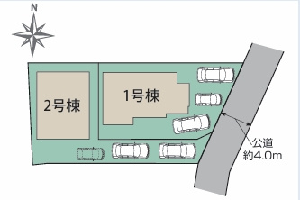 日野市大坂上２丁目の区画図