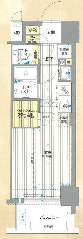 アスヴェル神戸元町海岸通の間取り