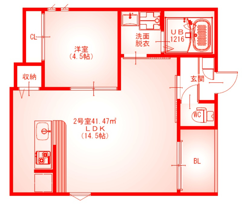 REGALEST新丸子の間取り