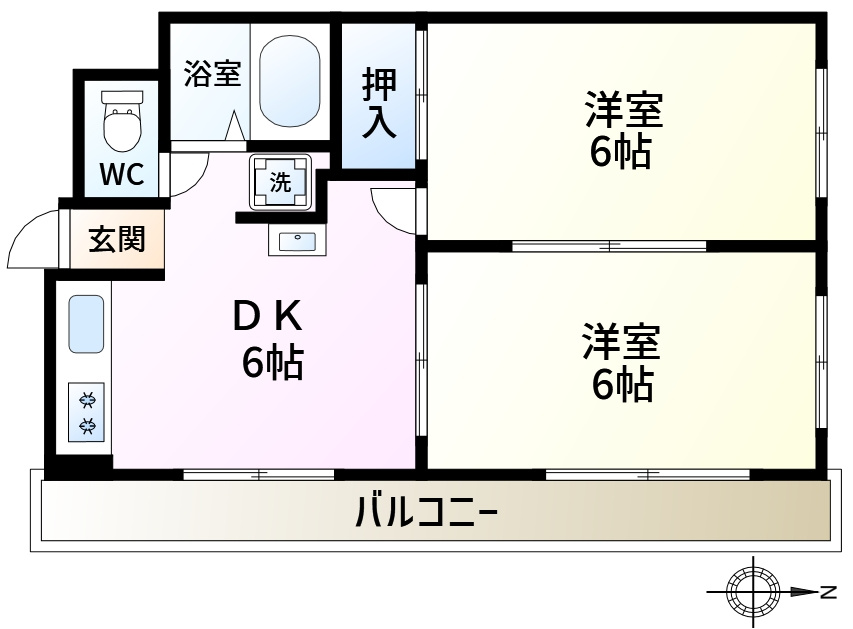 第二服部マンションの間取り
