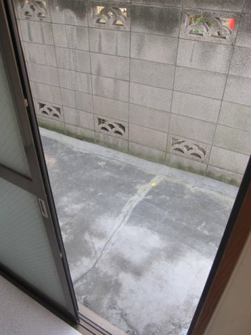 第二服部マンションのバルコニー