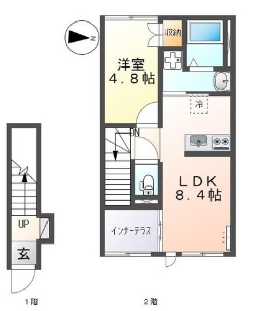 ソラール楓Bの間取り