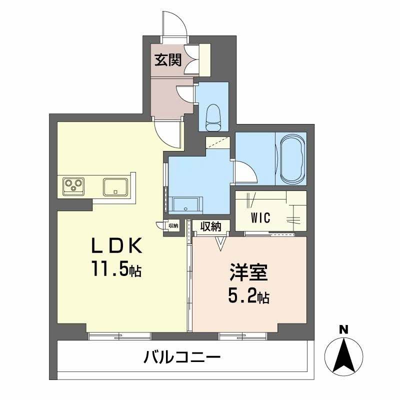 シャーメゾン大元の間取り