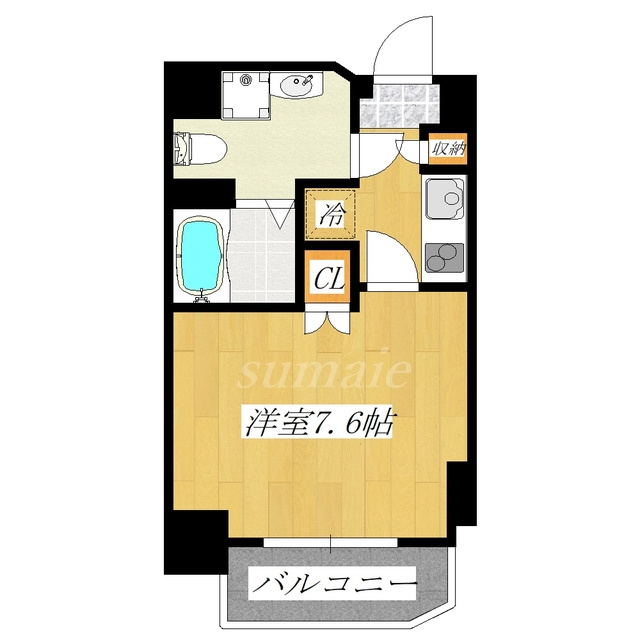 ＹＯＫＥ・７の間取り|東向きのお部屋です☆