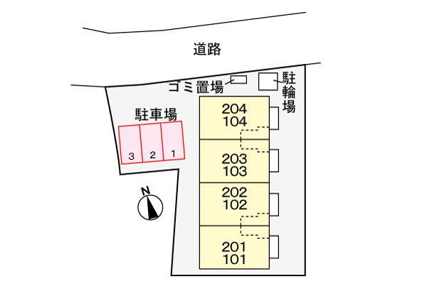 ボン　フェリシアの区画図