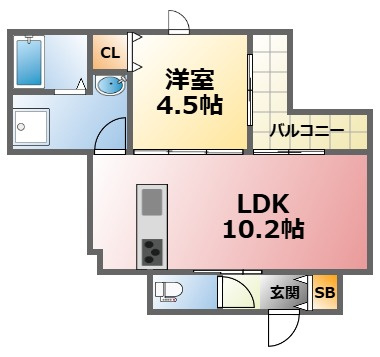 セラヴィ甲子園の間取り