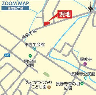 【カエデプラス不動産】東近江市長勝寺町　全1棟の地図|地図