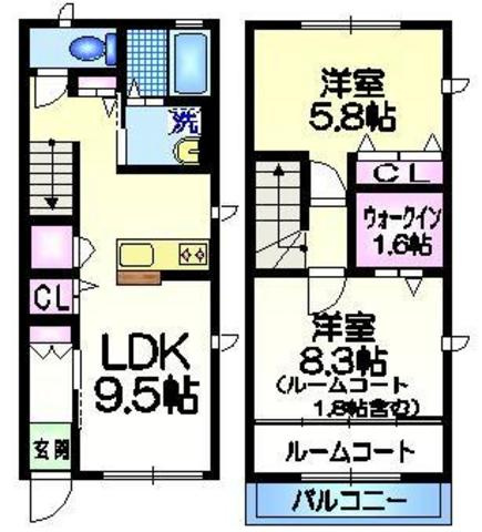 Ｓｔａｒ　Ｆｉｅｌｄの間取り|★３方角部屋★テラスハウス★