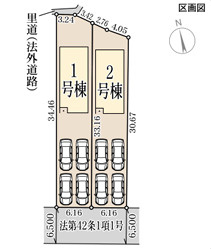 リーブルガーデン綾部市広小路三丁目の区画図