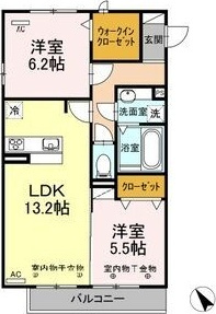 Flora　M(フローラエム)の間取り