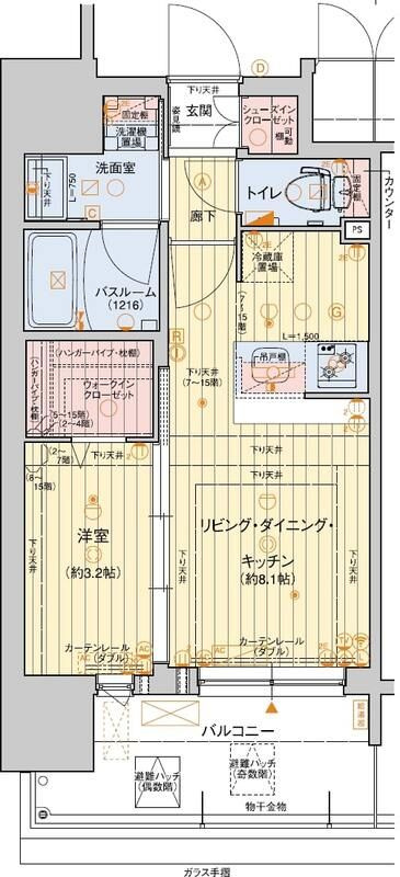 レオンコンフォート神戸山手通の間取り