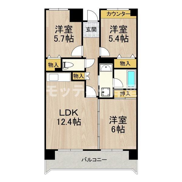 ボヌール御崎の間取り