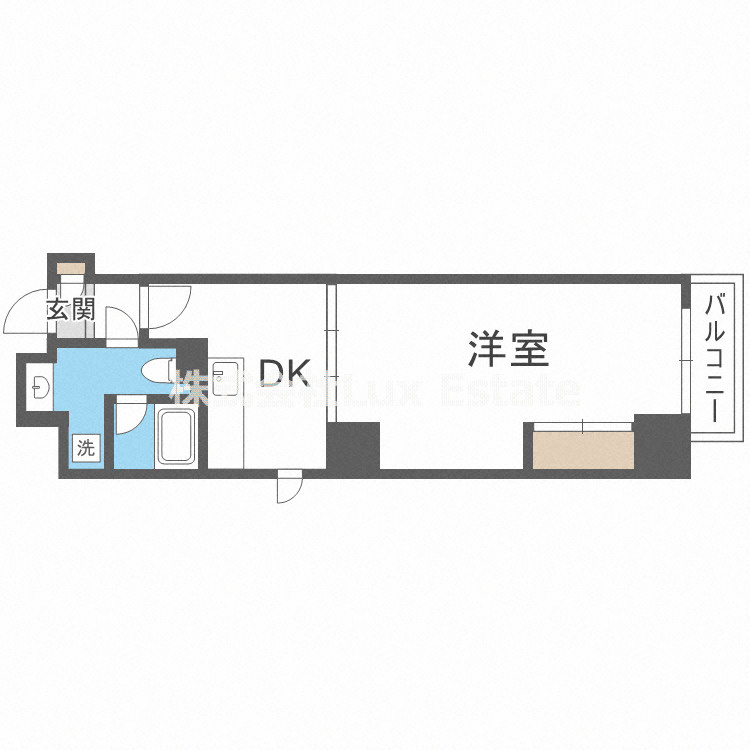 ボーベル南船場の間取り