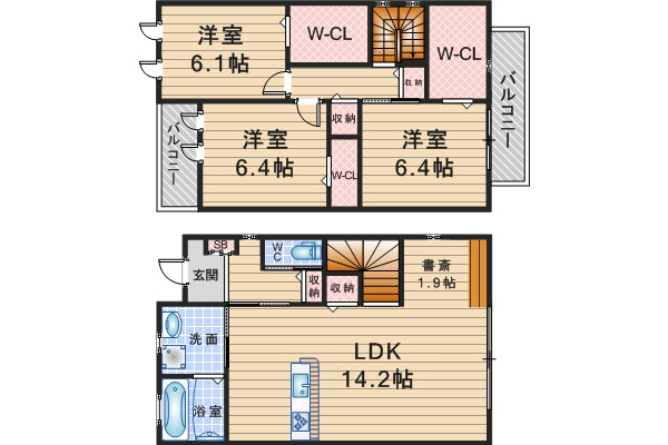 トシタマテの間取り