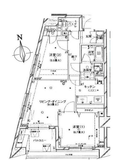 【間取り】 | プラティーク三軒茶屋