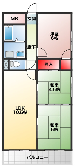 【間取り】 | マンション宮苑