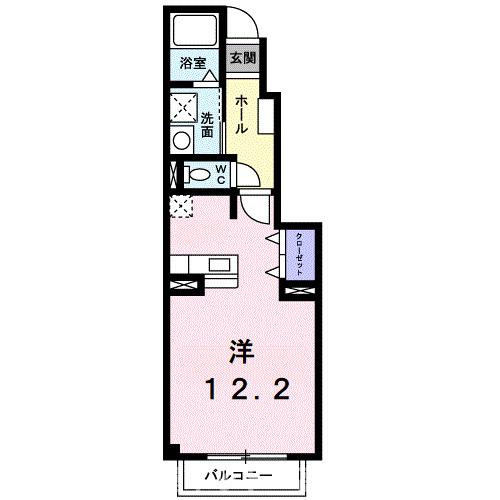 【間取り】 | シャン・ミリュー　ⅠＡ