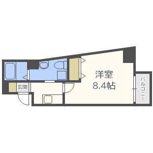 メインステージ西天満T's SQUAREの間取り|メインステージ西天満T's SQUARE　開放感ある間取り