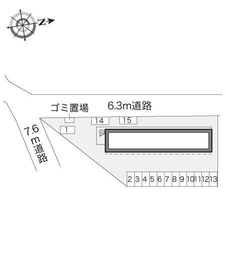レオパレスパークヒルアオキの区画図