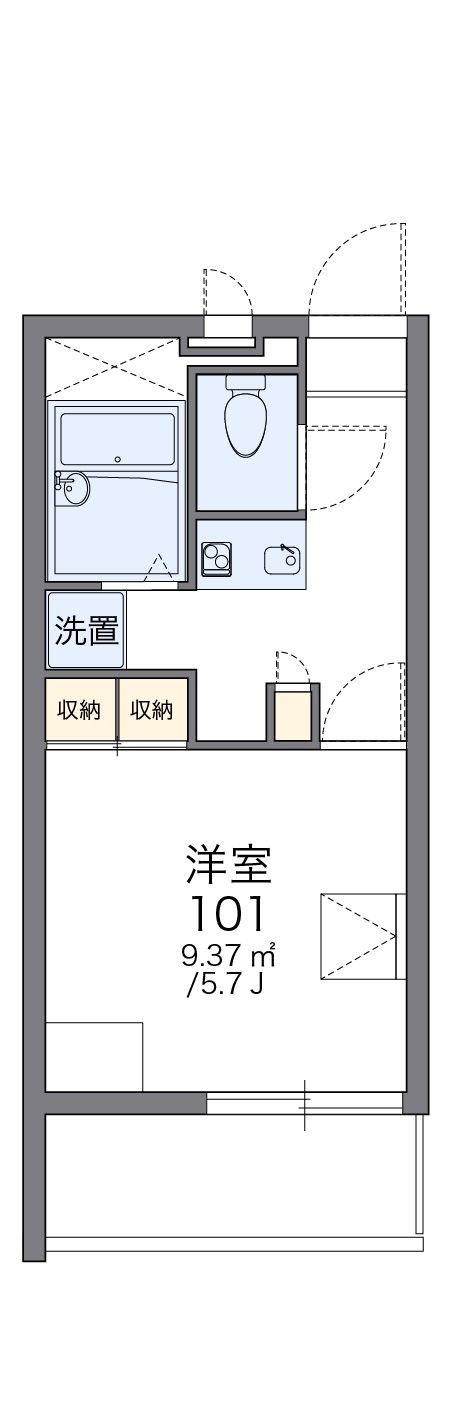 レオパレスパークヒルアオキの間取り