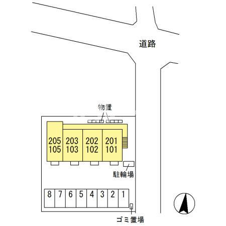 クローバーの区画図