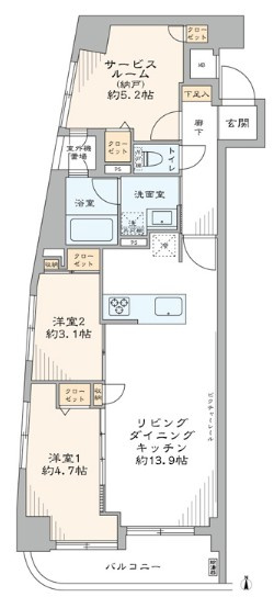 【間取り】 | セントレー亀戸